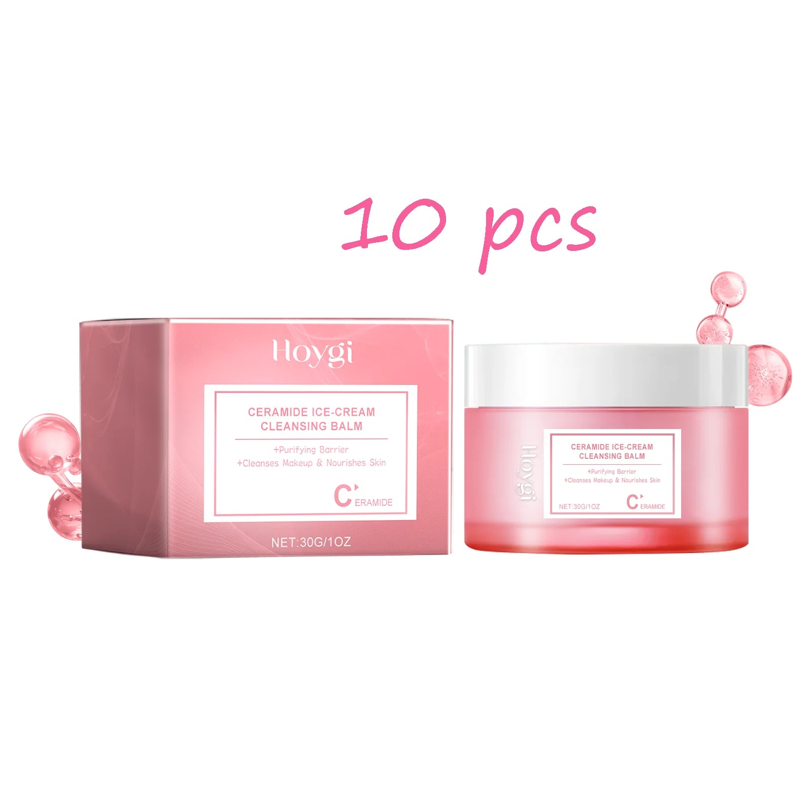 Hoygi Face Makeup Remover Balm Moisturizing Skin No Tight Non-irritating Purifying Pores Shrinking Refreshing Eyes and Lip Clean