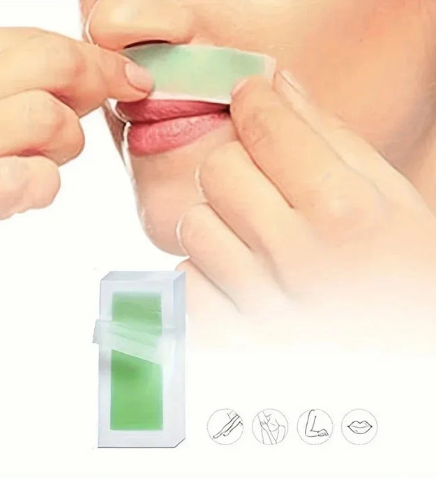 stick Professional Hair Removal Wax Strips for Summer Depilation Double Sided Cold Wax Paper for Leg Body Face Useful