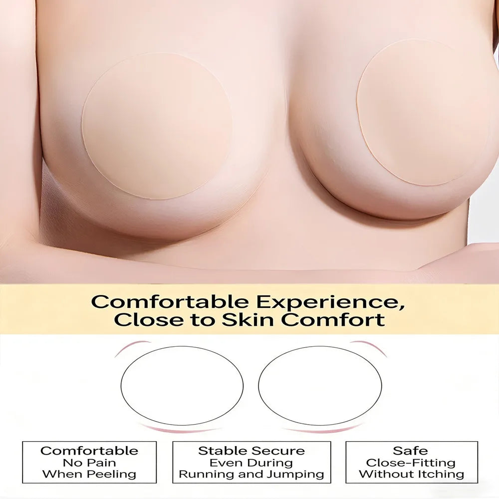 Silicone Nipple Cover Liners Adhesive Breast Tape Invisible Chest Stickers Sticky Bra Pads for Women Intimate Accessories