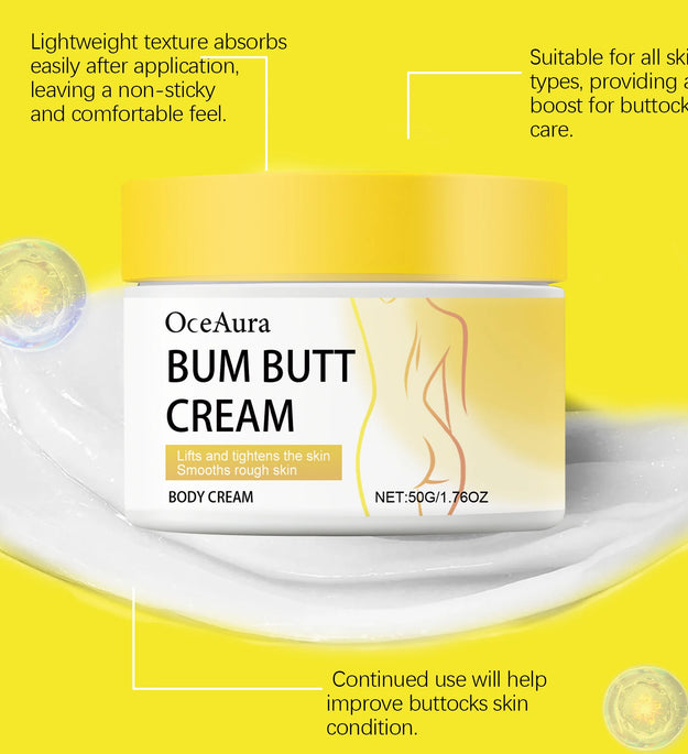 Oceaura Butt Care Cream Moisturizing Skin Reduce Dryness Enhance Smoothness Lifting Tighten Improve Skin Texture Shaping Cream