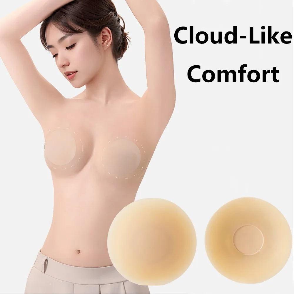 Silicone Nipple Cover Liners Adhesive Breast Tape Invisible Chest Stickers Sticky Bra Pads for Women Intimate Accessories
