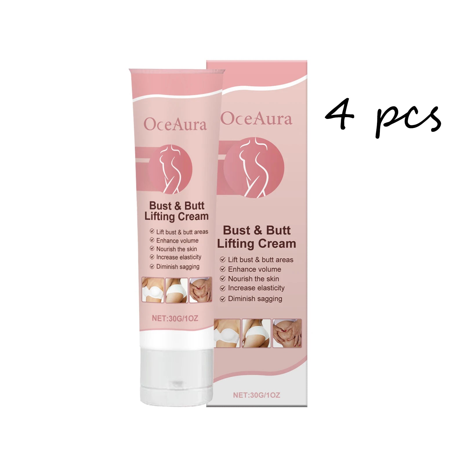 Oceaura Moisturizing Body Cream Breast and Butt Care Firming Lifting Smoothing Skin Non-sticky Shaping Body Tightening Cream