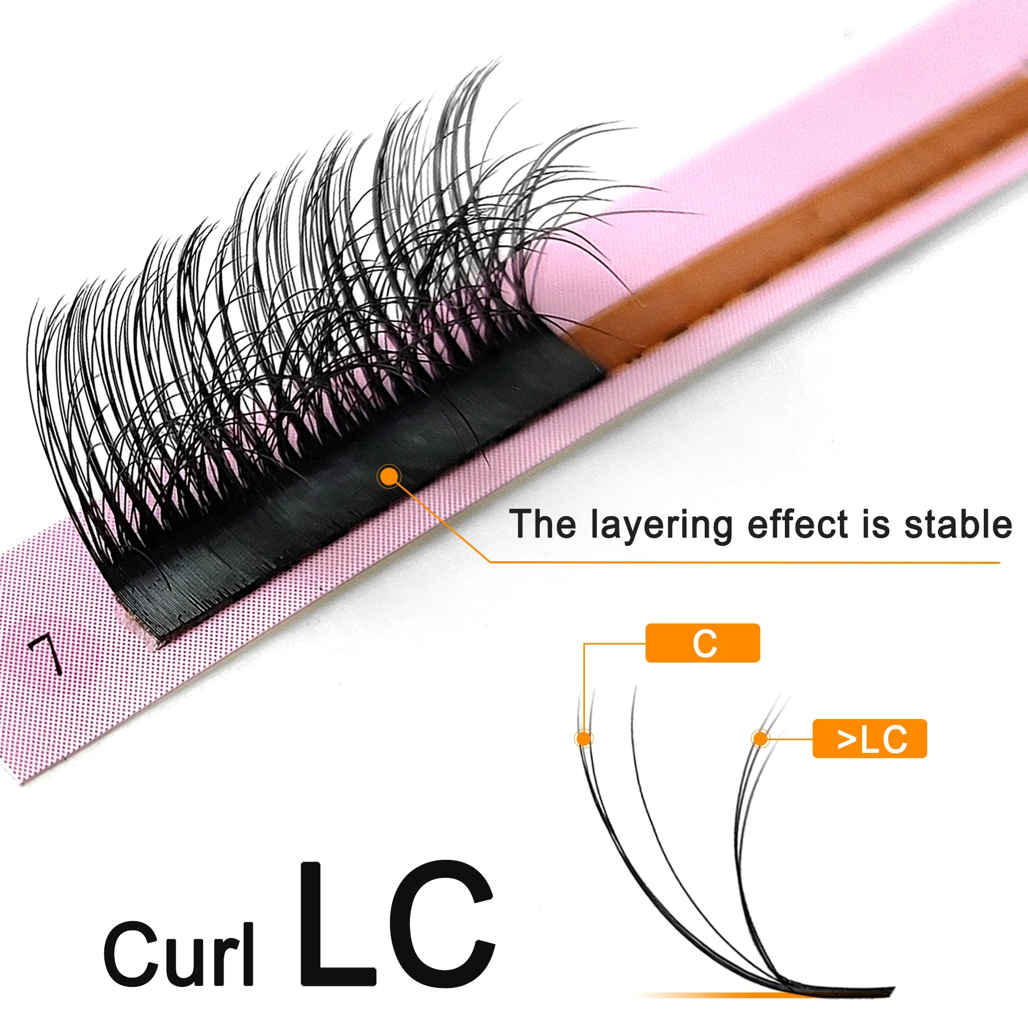 CoMango Perfect 3D Vision Fluffy Camellia Eyelash Premade Fans Wispy Volume Eyelash Extension LD LC Double-layer Individual Lash