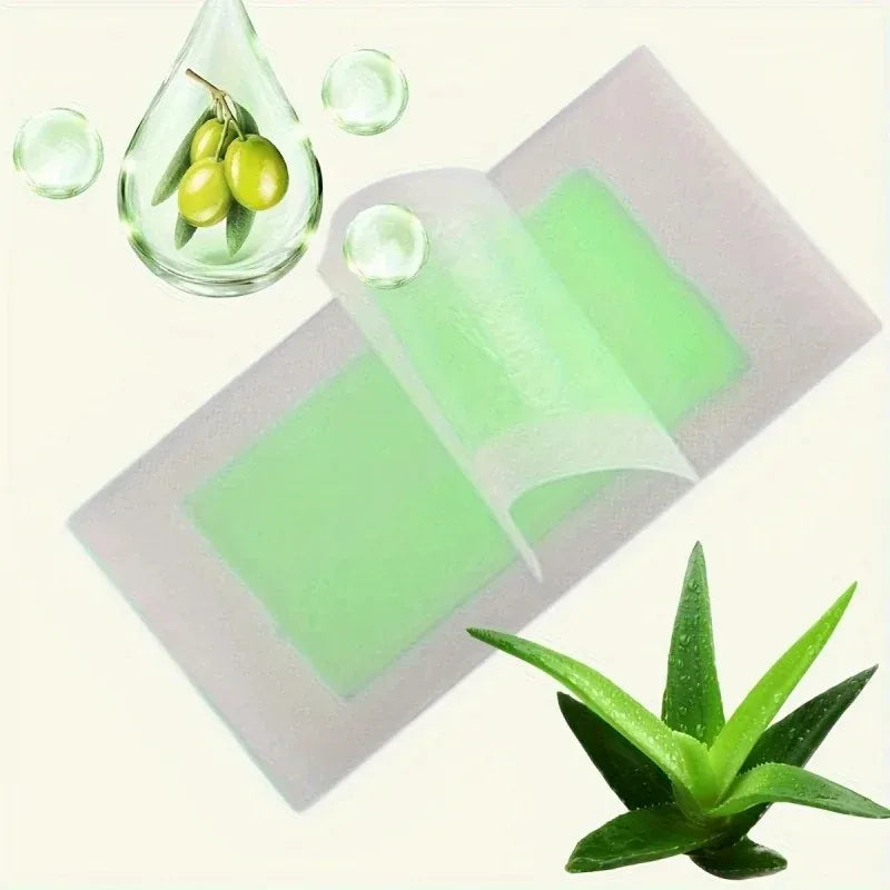 stick Professional Hair Removal Wax Strips for Summer Depilation Double Sided Cold Wax Paper for Leg Body Face Useful