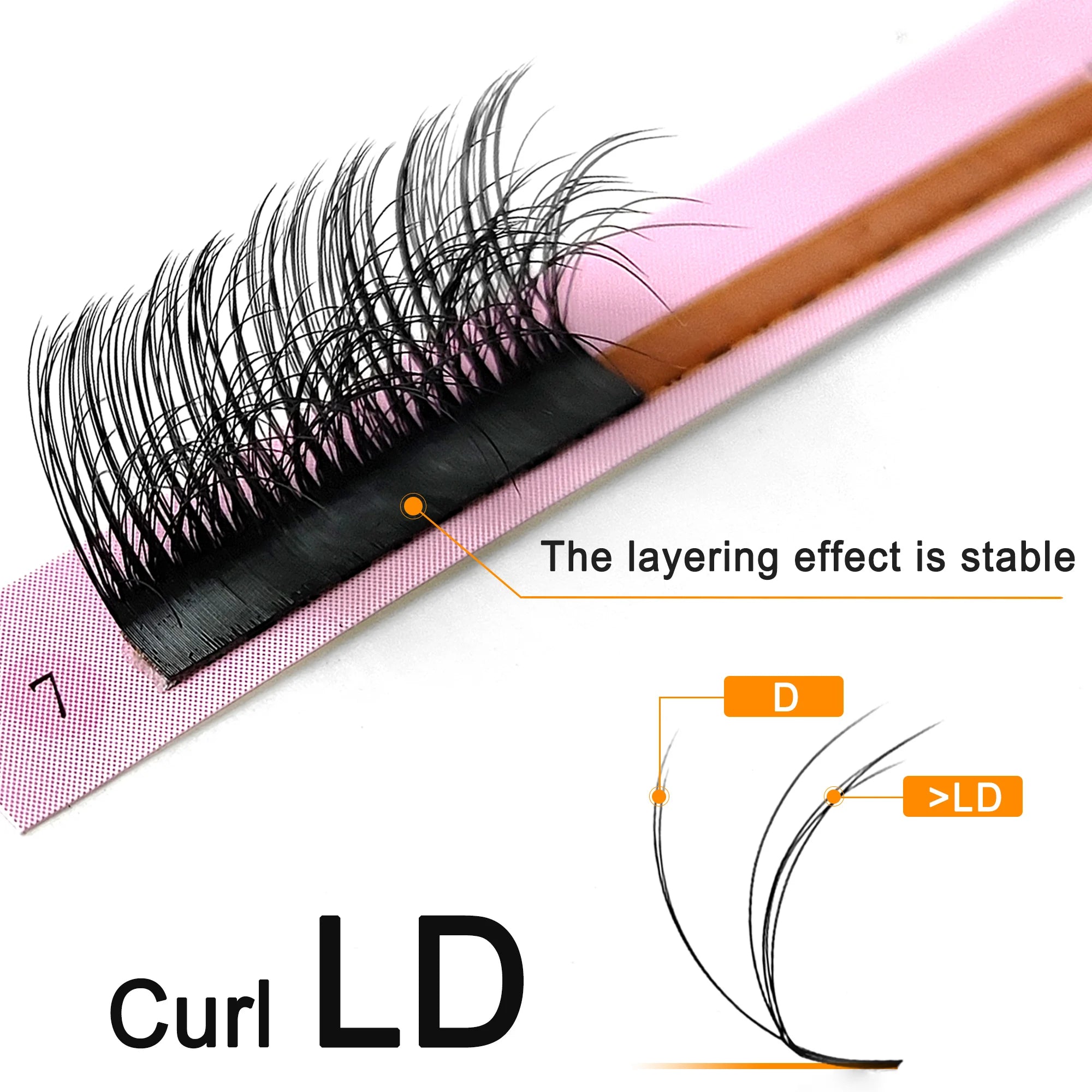 CoMango Perfect 3D Vision Fluffy Camellia Eyelash Premade Fans Wispy Volume Eyelash Extension LD LC Double-layer Individual Lash