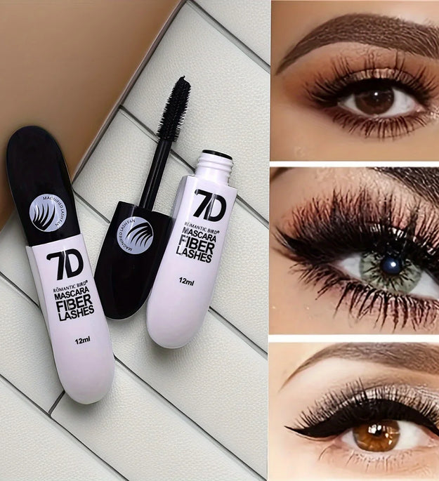 1/2/3PCS 7D Fiber Mascara Set Waterproof Durable Curling Mascara Sweatproof Anti-smudge Slimming Base Mascara for all skin types