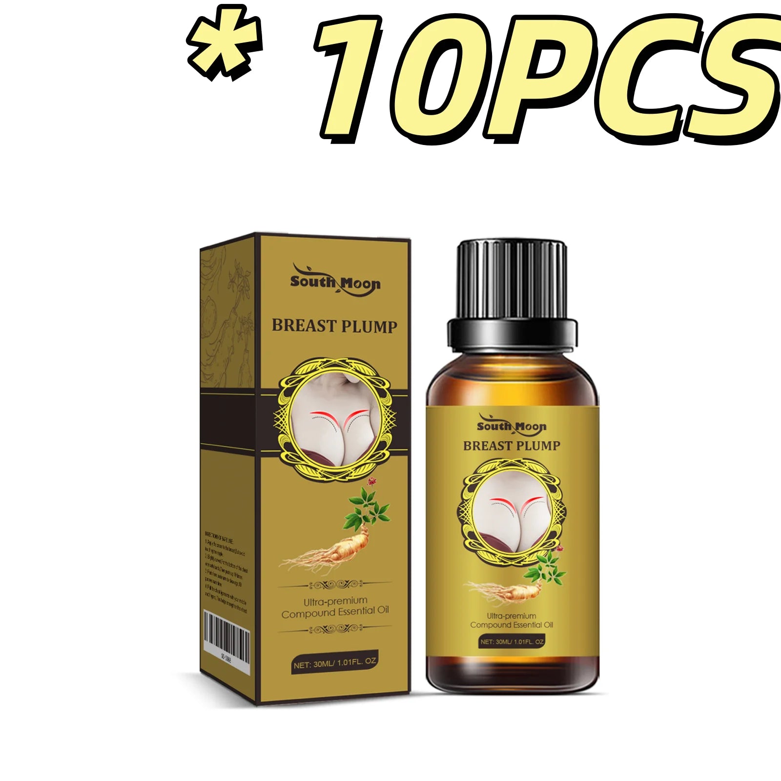 South Moon Breast Plumper Oil Lift Firm Breast Enhance Fullness Shaping Plump Contour Improve Elasticity Breast Enlargement Oils