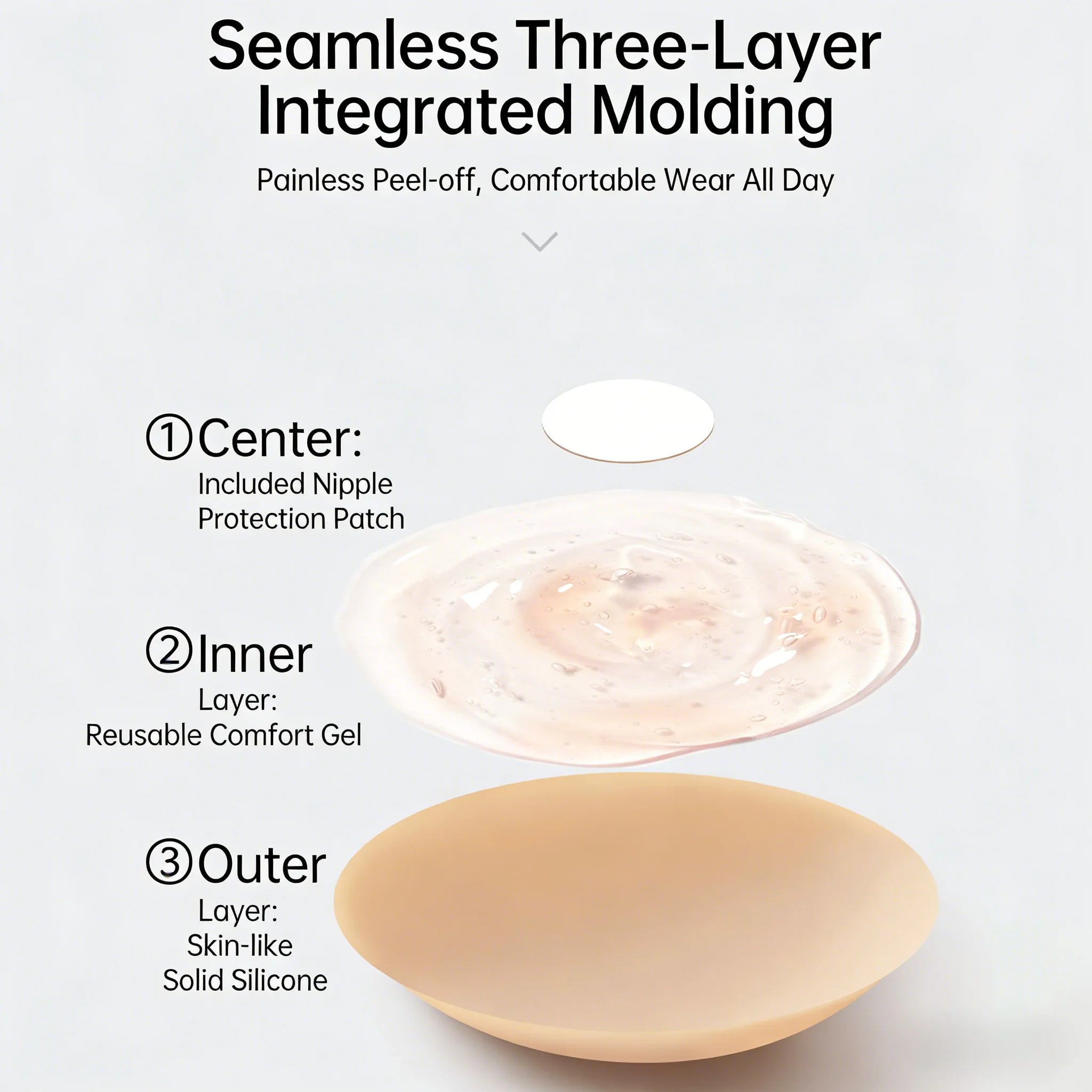 Silicone Nipple Cover Liners Adhesive Breast Tape Invisible Chest Stickers Sticky Bra Pads for Women Intimate Accessories