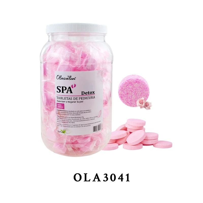 180/40pcs instant foot bath effervescent tablets essential oil bath salt spa foot care exfoliating soothing skin moisturizing