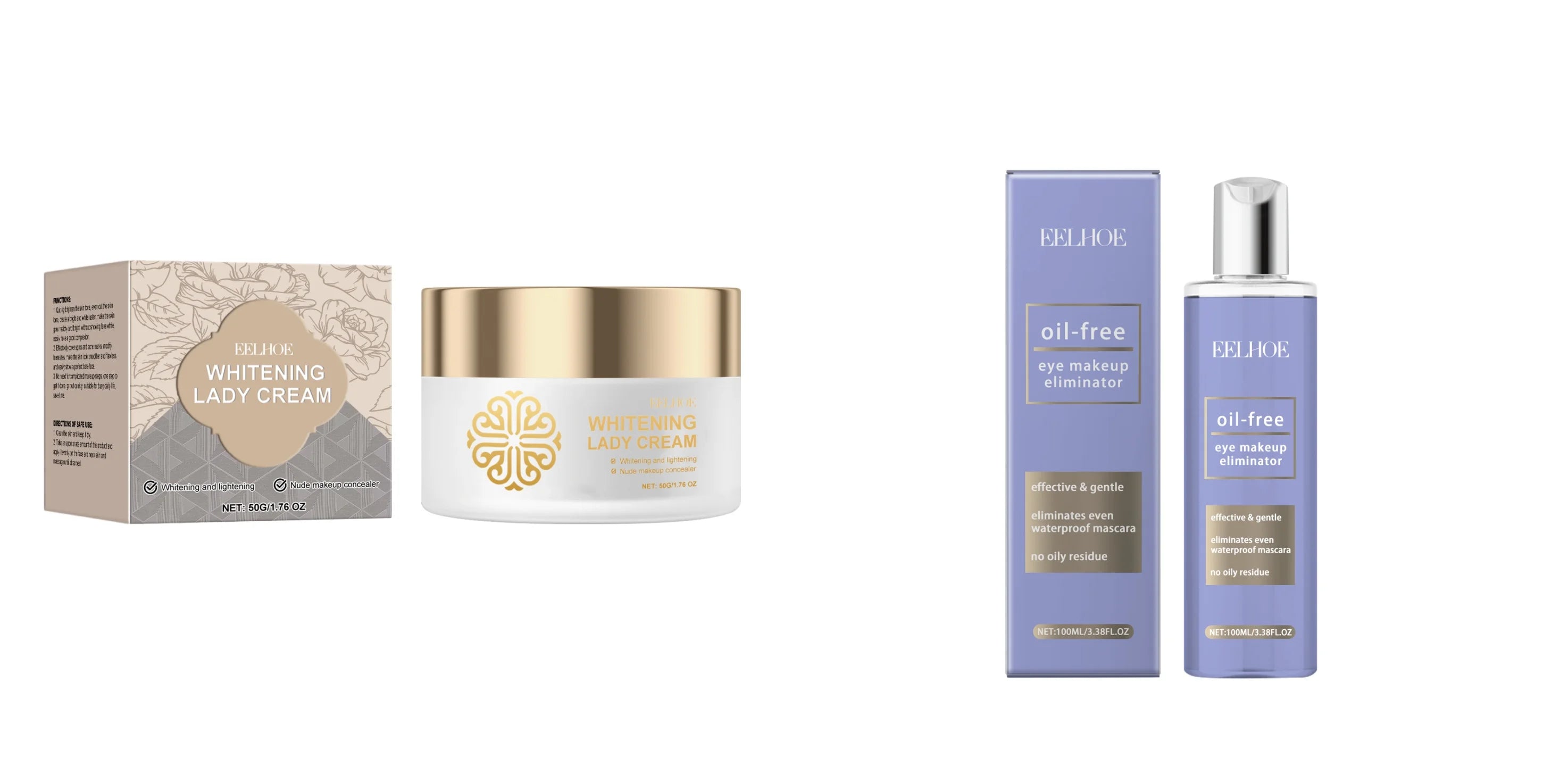 Eye Lip Makeup Remover Remove Stubborn Waterproof Eye Makeup Cleaning Refreshing Three In One Cleansing Makeup Remover Water