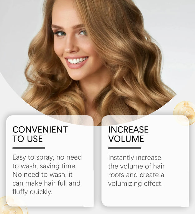 Hoegoa Hair Dry Spray Volumizing Refreshing Oil Control Non-irritating Scalp Care Smoothing Fresh Fragrance Dry Hair Spray