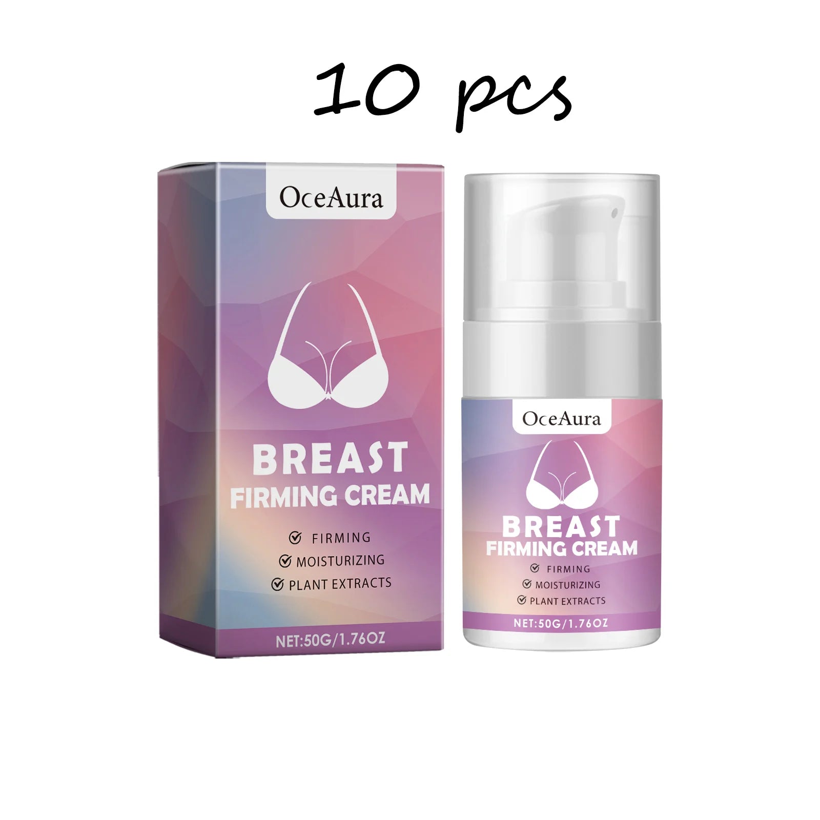 Oceaura Breast Firming Cream Nourishing Reduce Sagging Anti-wrinkle Lifting Quick Absorbed Massage Tightening Breast Lotion