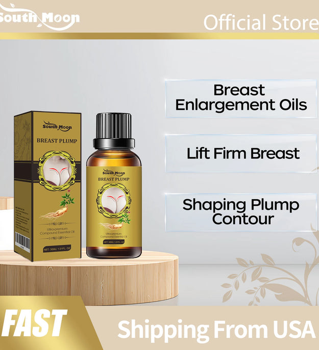 South Moon Breast Plumper Oil Lift Firm Breast Enhance Fullness Shaping Plump Contour Improve Elasticity Breast Enlargement Oils