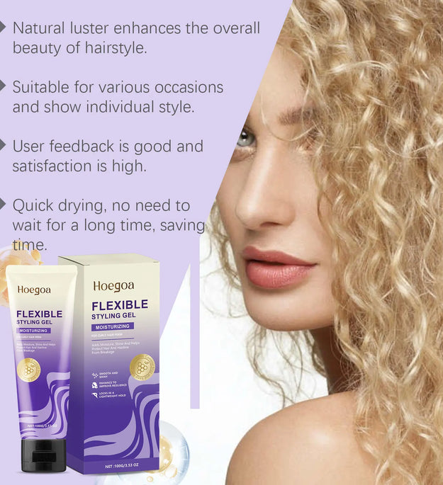 Curl Defining Gel Moisture Lock Enhance Shine Frizz Control Lightweight Refreshing Styling Bounce Gel Suitable For All Hair Type