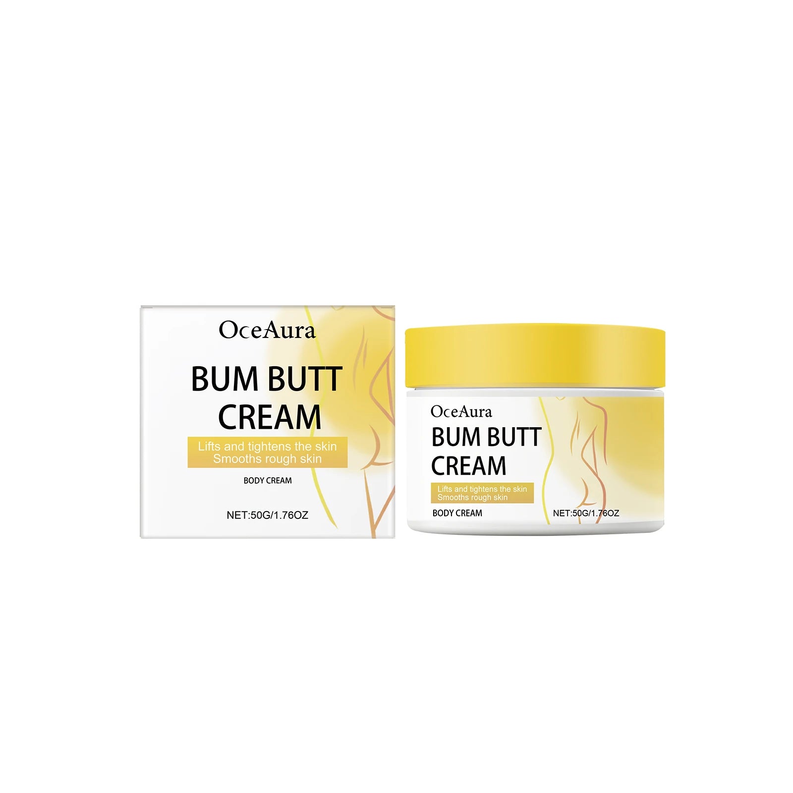 Oceaura Butt Care Cream Moisturizing Skin Reduce Dryness Enhance Smoothness Lifting Tighten Improve Skin Texture Shaping Cream