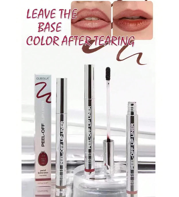 Waterproof Lip Liner Peel Off Tattoo Lipgloss Waterproof Long Lasting Matte Lip Contour Tear-off Lips Stain Cosmetics