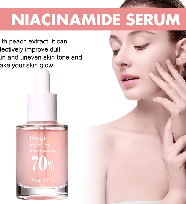 Hoygi Niacinamide Face Serum Firming Skin Fade Fine Lines Pore Shrink Remove Dark Spots Smoothing Skin Glowing Face Serum