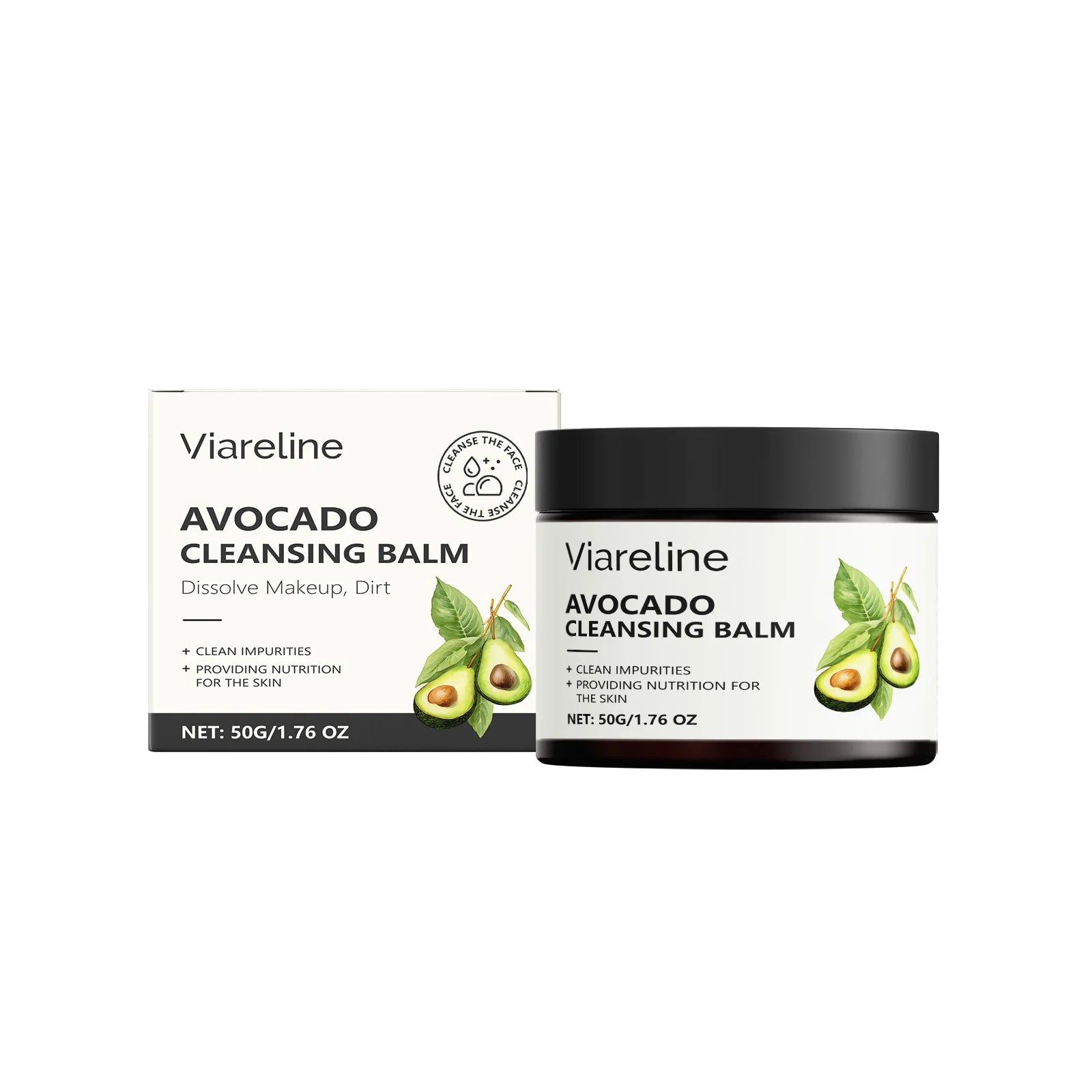 Viareline Makeup Remove Balm Gentle Cleaning Pore Dirts Moisturizing No-sticky Refreshing Enhance Smoothness Face Makeup Remover