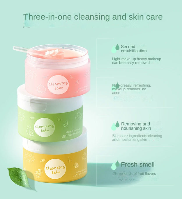 New Product Vegetable Oil Peach Makeup Remover Cleansing Ice Cream with A Gentle Texture and No Tightness Makeup Remover Balm