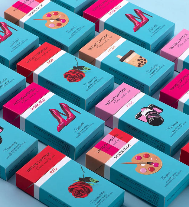 20pcs Cigarette Cotton Swab Lipstick Tattoo Lipstick Non-Stick Long-Lasting Waterproof and Kiss-proof Lip Durable Lip Stain Set