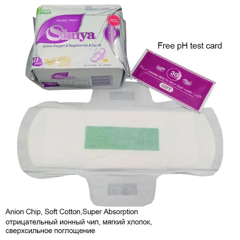 3 Pack menstrual pad anion sanitary pads feminine hygiene Product cotton sanitary napkin Health shuya anion panty liner 30 piece