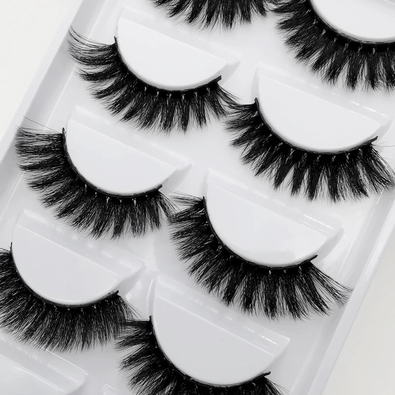 YSDO 3/5 Pairs 3D Mink EyeLashes Natural Hair False EyeLashes Long 100% Dramatic Eye MakeupFake Lashes Fluffy Cilios Lashes G803