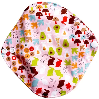 LECY ECO LIFE Reusable Menstrual Cloth Sanitary Pads for women monthly Waterproof 17*17cm, Bamboo Panty Liners Daily pads 1pc