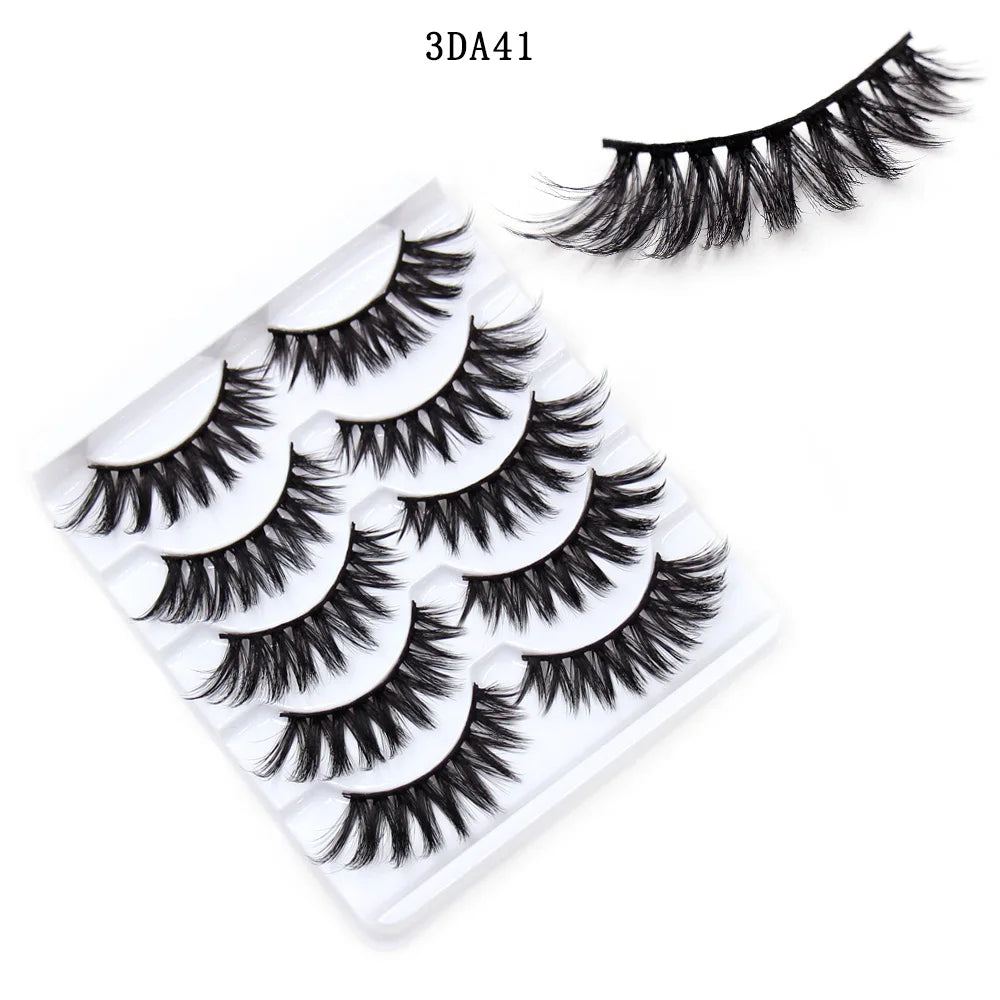 Eyelashes 5/10/16 Pairs 3D Faux Mink Lashes Natural False Eyelashes Reusable Dramatic Volume Lashes Makeup Eyelash Extension