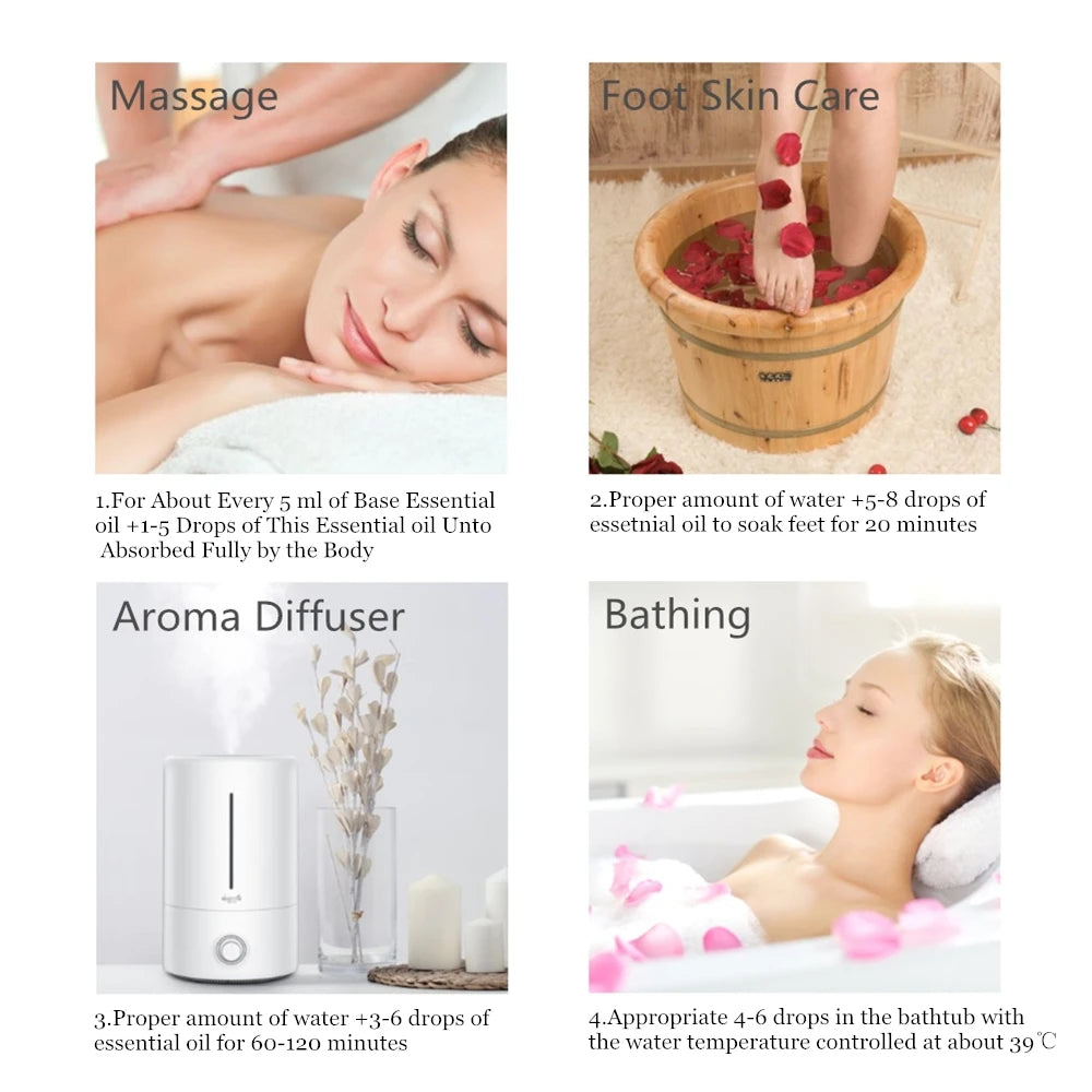 10ml Cedarwood Lemongrass Rosemary Essential Oil Pure Natural Essential Oils Vetiver Citronella Ylang Ylang Diffuser Aroma Oil