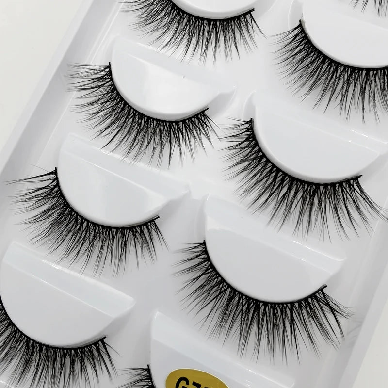 YSDO 3/5 Pairs 3D Mink EyeLashes Natural Hair False EyeLashes Long 100% Dramatic Eye MakeupFake Lashes Fluffy Cilios Lashes G803