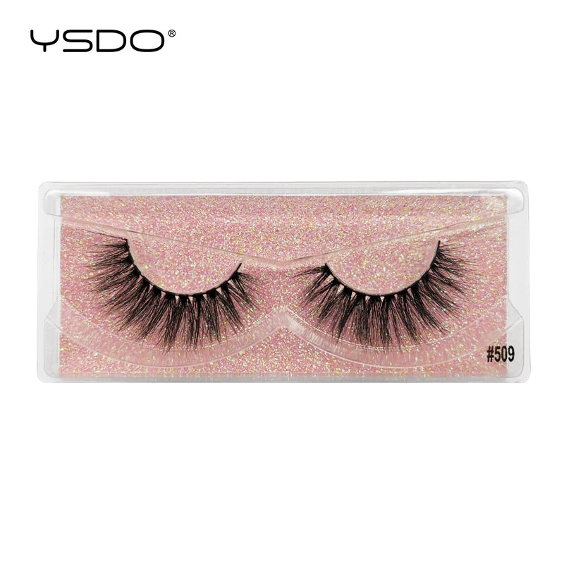 YSDO 1 pair 3D Mink Lashes Cruelty free Eyelashes Makeup maquillaje False Eyelashes Fluffy Fake Lashes Thick Faux Cils Maquiagem