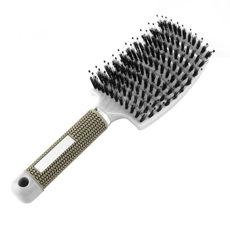 Kids' Hair Scalp Massage Brush Girls' Detangling Hairbrush Nylon Bristles for Wet Curly Hair Ideal Styling Tool Salon Home Use