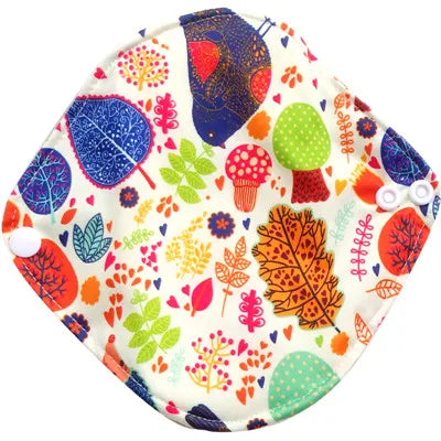 LECY ECO LIFE Reusable Menstrual Cloth Sanitary Pads for women monthly Waterproof 17*17cm, Bamboo Panty Liners Daily pads 1pc