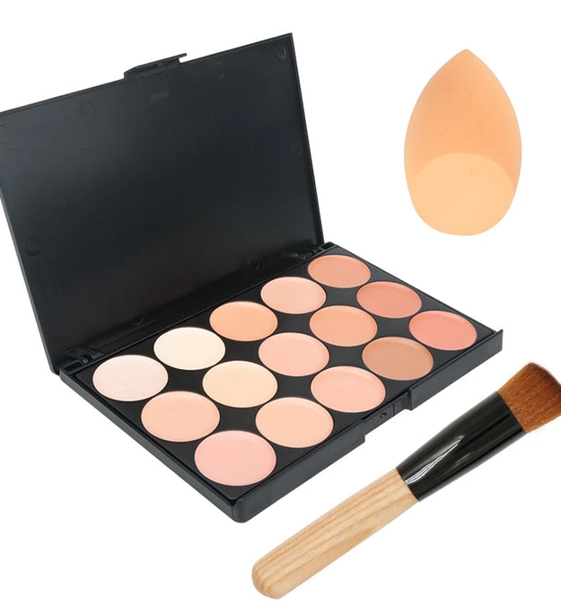 15 Colors Face Concealer Camouflage Cream Contour Palette Maquillaje Profesional Foundation Paleta Concealer