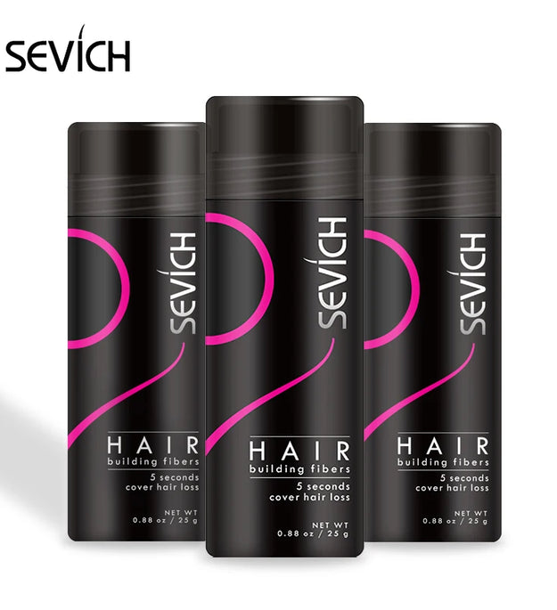 Sevich Hair Building Fiber Applicator Spray Instant Salon Hair Treatment Keratin Powders Hair Regrowth Fiber Thickening 10 color