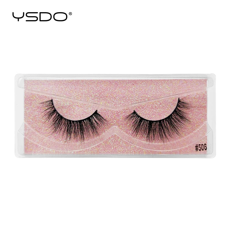 YSDO 1 pair 3D Mink Lashes Cruelty free Eyelashes Makeup maquillaje False Eyelashes Fluffy Fake Lashes Thick Faux Cils Maquiagem