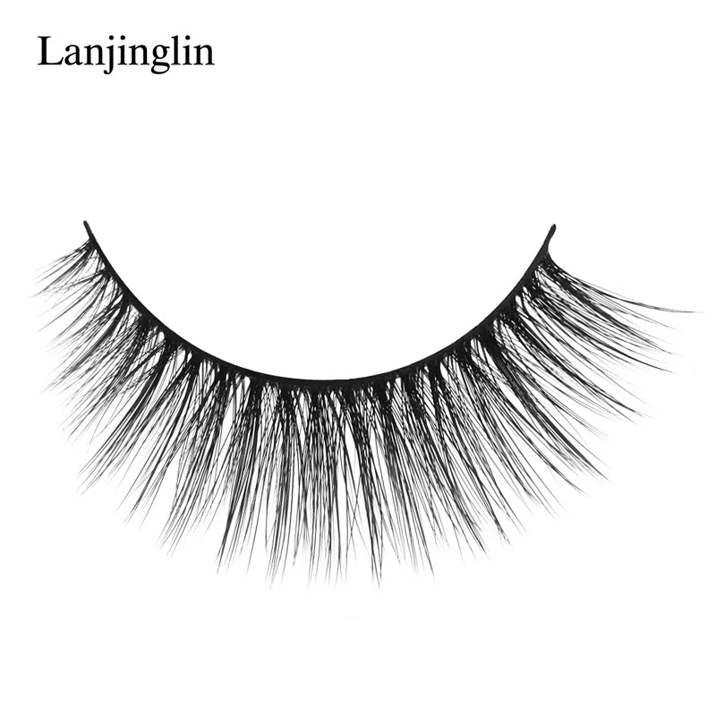 New 3 pairs natural false eyelashes fake lashes long makeup 3d mink lashes extension eyelash mink eyelashes for beauty #X11