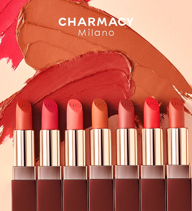 CHARMACY Matte Durable Easy To Wear Lipstick Natural Matte Red Velvet Lip Stick Lip Coloring Makeup Women Beauty Cosmetics