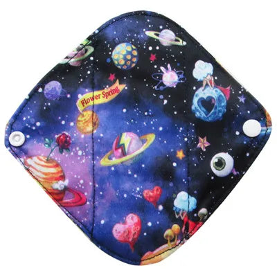 LECY ECO LIFE Reusable Menstrual Cloth Sanitary Pads for women monthly Waterproof 17*17cm, Bamboo Panty Liners Daily pads 1pc