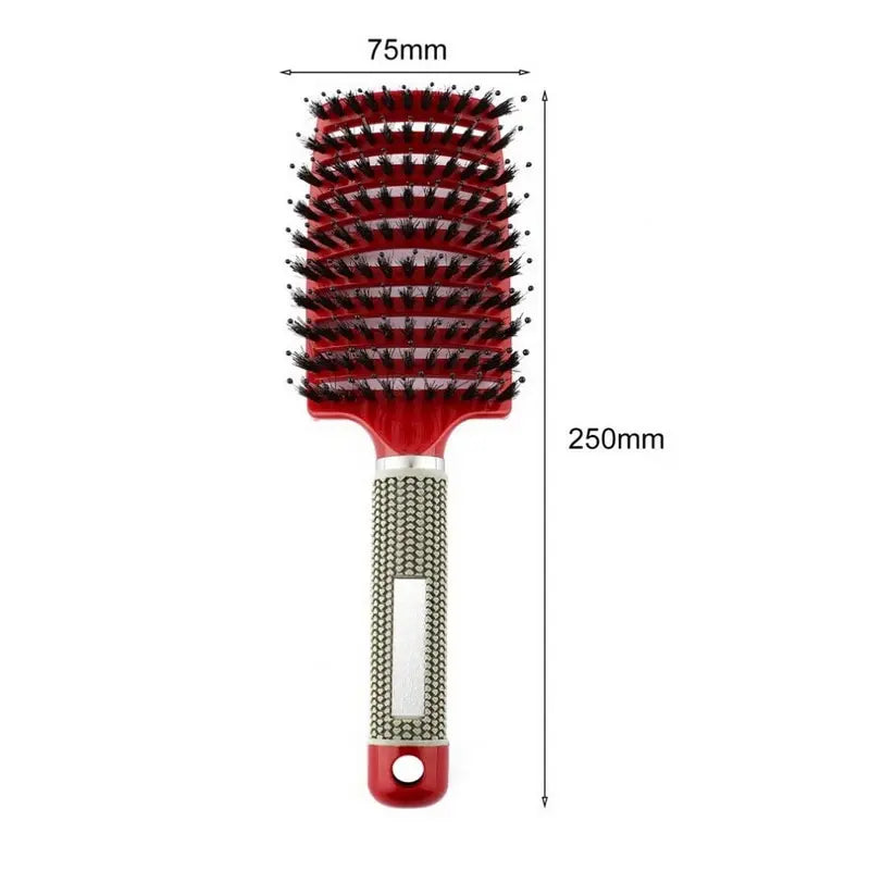 Kids' Hair Scalp Massage Brush Girls' Detangling Hairbrush Nylon Bristles for Wet Curly Hair Ideal Styling Tool Salon Home Use