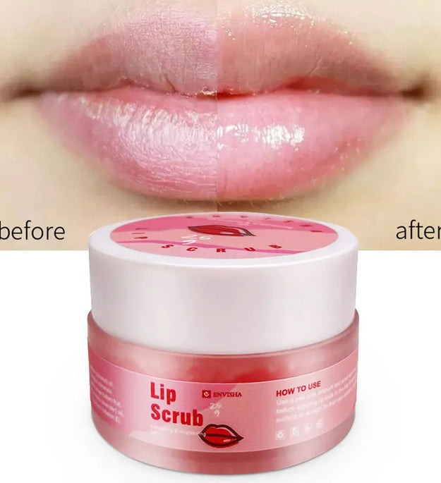 ENVISHA Sugar Lip Scrub Cream Moisturizing Exfoliating Face Skin Care Nourish Anti-drying Organic Mint Lip Care Smooth Beauty