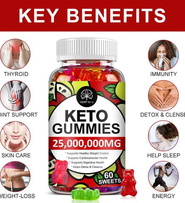 Apple Cider Vinegar Gummies Keto Gummies Maintain Body Shape Weight Management Metabolism and Detoxification Dietary Supplement