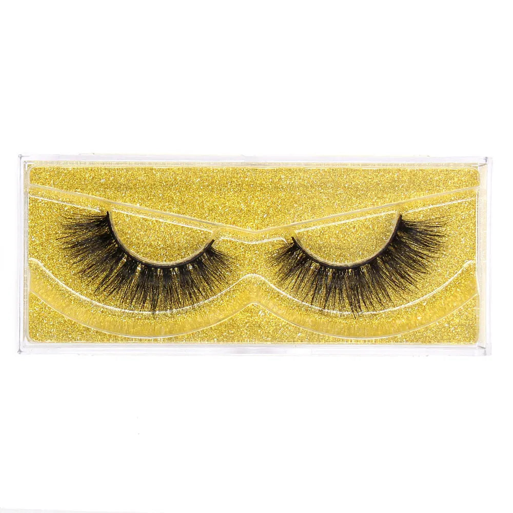 FOXESJI Lashes 3D Mink Eyelashes Popular Natural long Fluffy Dramatic Eyelash Extension Makeup Eye Lashes Full False Eyelashes