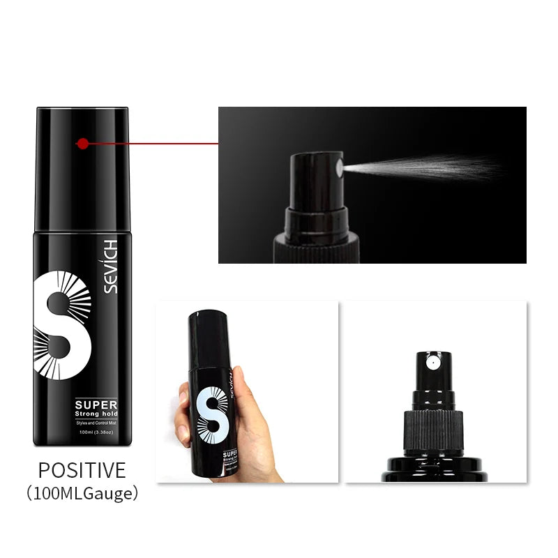 Sevich 100ml Fashion Hair Styling Spray Daily Use Unisex Strong Fixing Hair Building Fiber Quick Disposable Hair Hold Spray - BlissFully