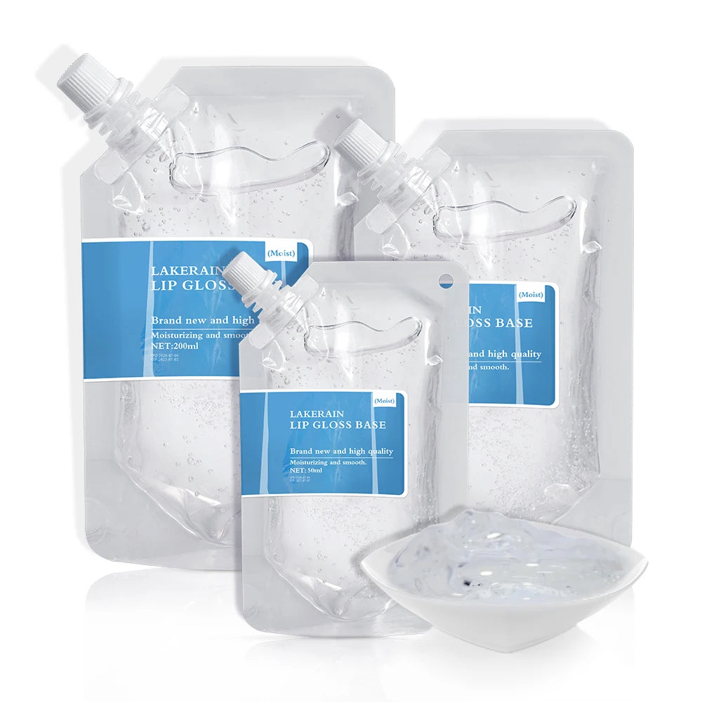 Wholesale DIY Lip Gloss Base Oil Moisturizing Clear Lip Gloss Raw Material Gel Lip Gloss Business Liquid Lipstick 25/50/100/200