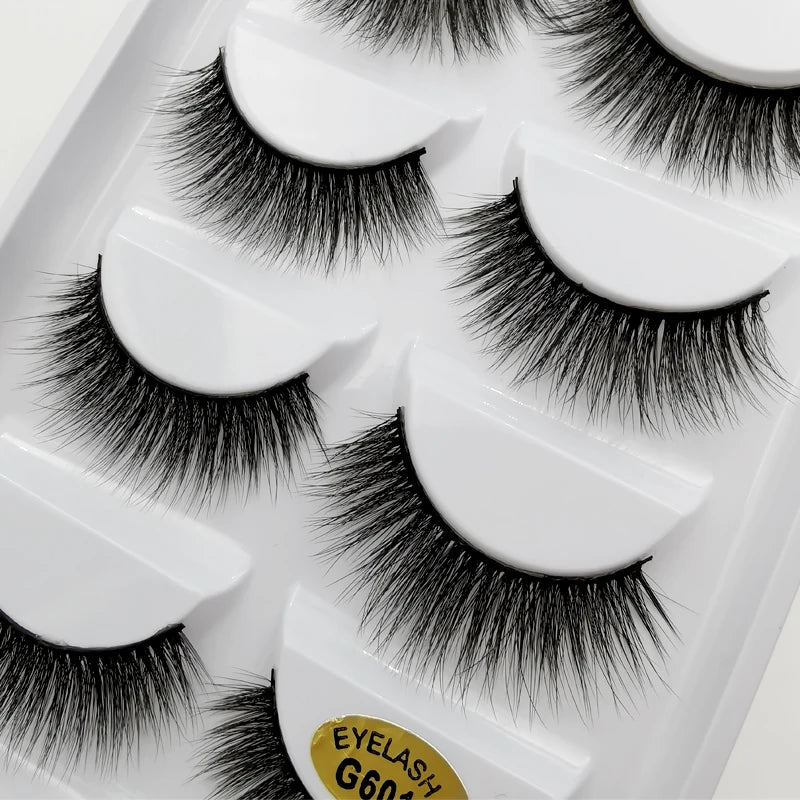 YSDO 3/5 Pairs 3D Mink EyeLashes Natural Hair False EyeLashes Long 100% Dramatic Eye MakeupFake Lashes Fluffy Cilios Lashes G803
