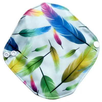 LECY ECO LIFE Reusable Menstrual Cloth Sanitary Pads for women monthly Waterproof 17*17cm, Bamboo Panty Liners Daily pads 1pc