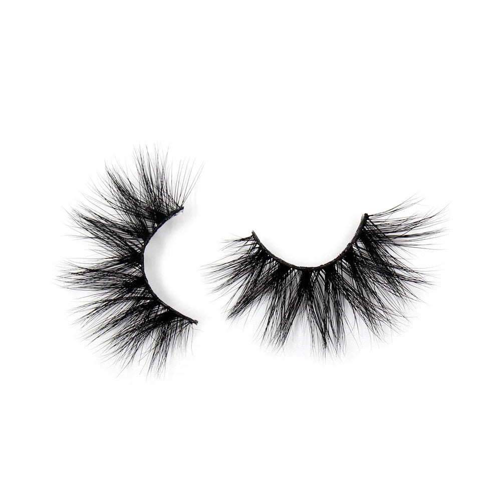 AMAOLASH 25mm Lashes 3D Mink Eyelashes Fluffy Dramatic Eyelashes Natural Long False Eyelashes Lightweight Crisscross Mink Lashes