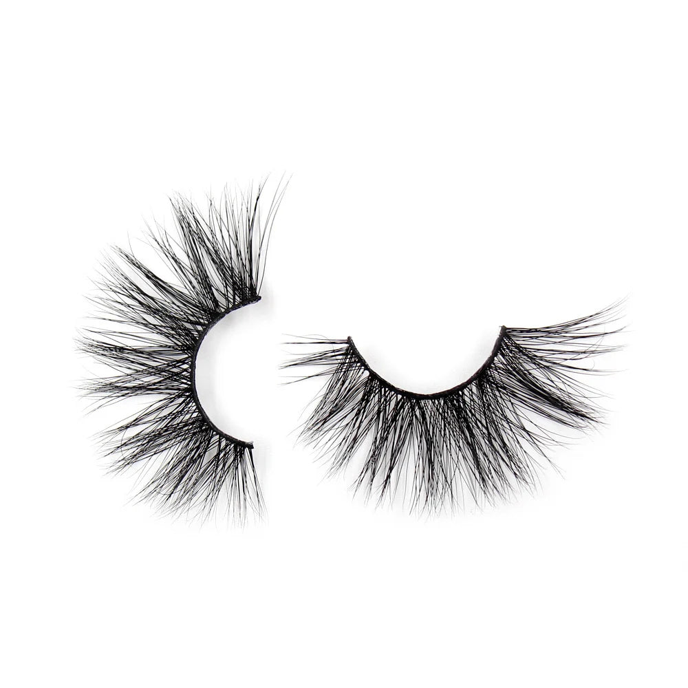 AMAOLASH 25mm Lashes 3D Mink Eyelashes Fluffy Dramatic Eyelashes Natural Long False Eyelashes Lightweight Crisscross Mink Lashes