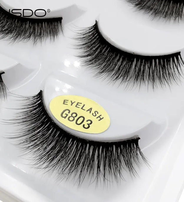 YSDO 3/5 Pairs 3D Mink EyeLashes Natural Hair False EyeLashes Long 100% Dramatic Eye MakeupFake Lashes Fluffy Cilios Lashes G803